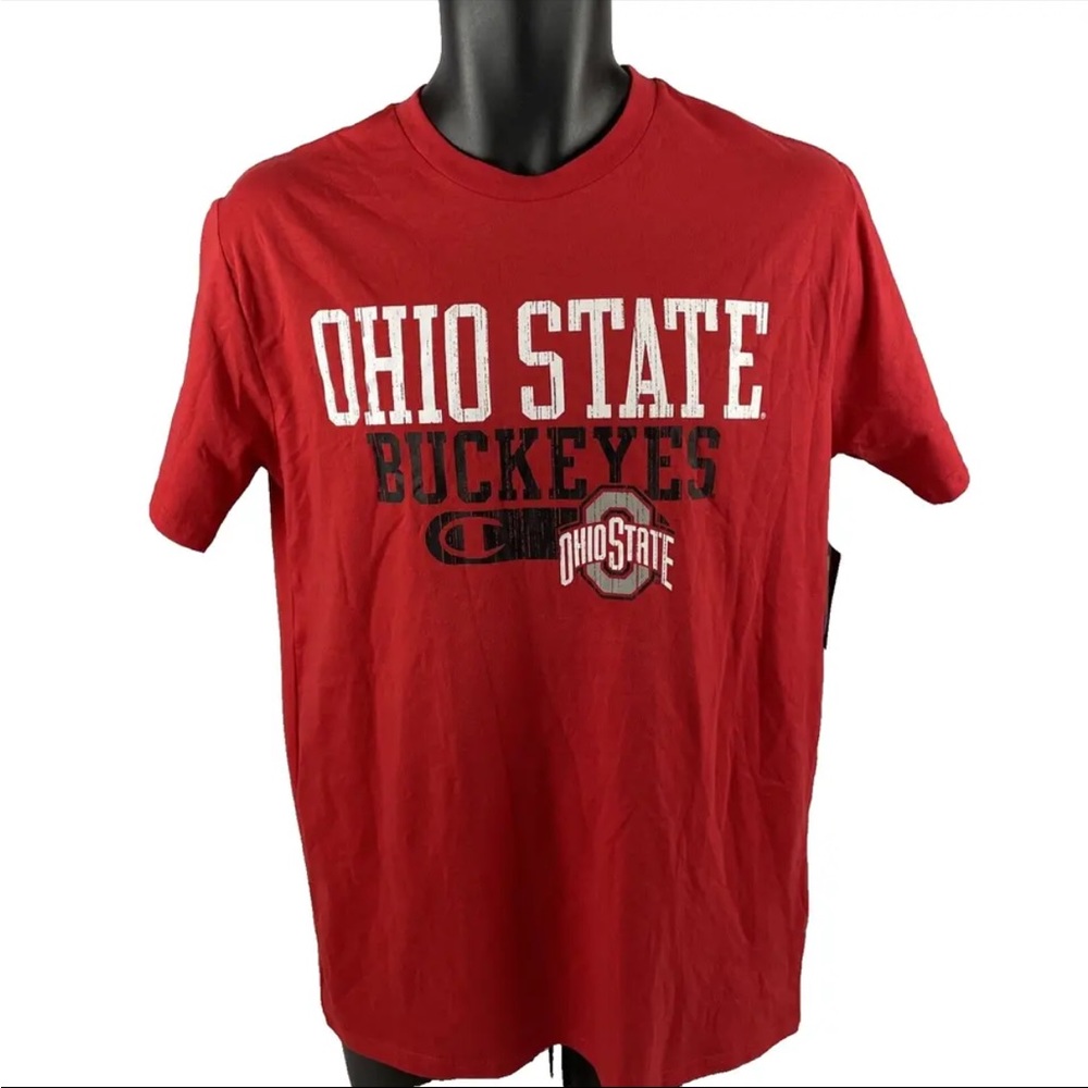 New Mens Champion Ohio State Buckeyes Short Sleeve T-Shirt Sz M NWT